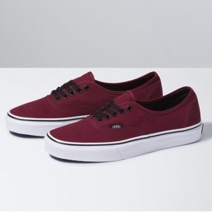 Burgundy/Maroon Vans Women’s Size 8